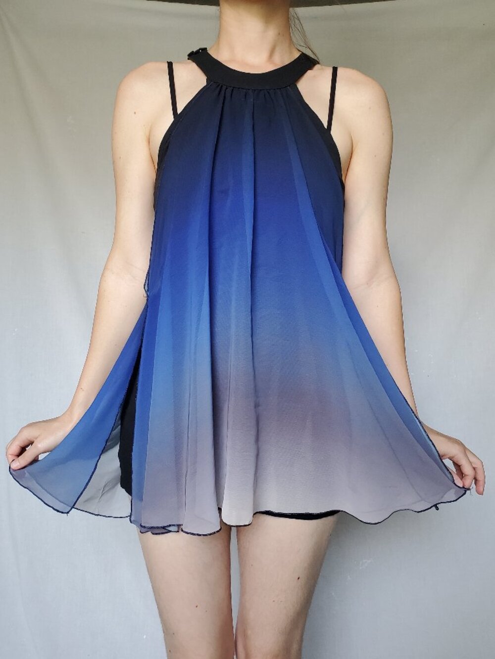 Jonathan Saunders Blue Ombre Top